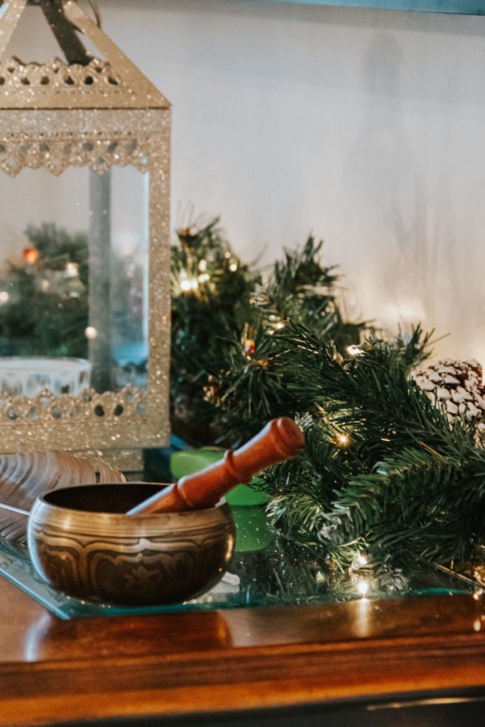 Boho garland on table