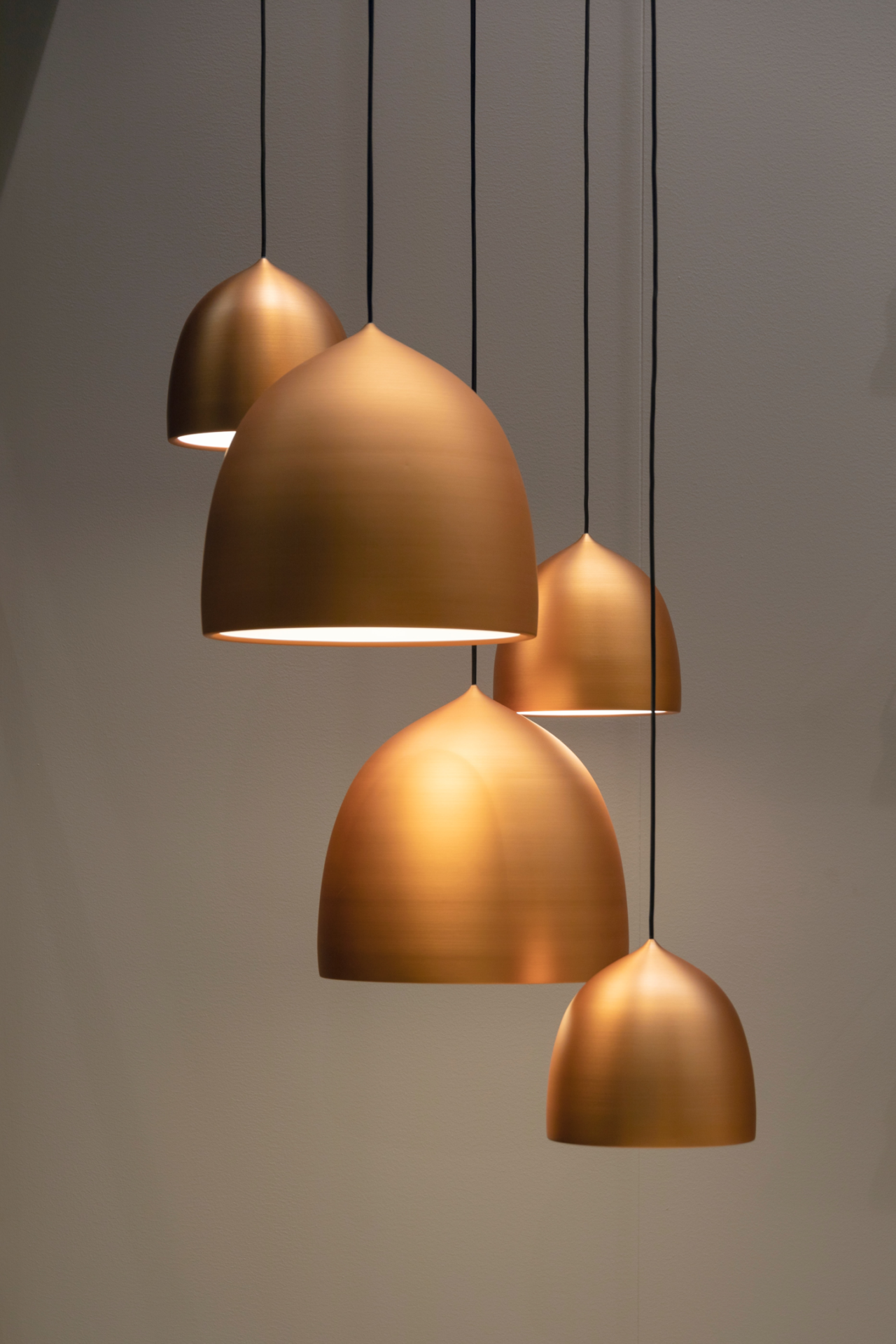 Minimalistic metal pendant lighting